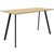 RAPIDLINE ETERNITY HIGH BAR TABLE 1800 X 900MM NATURAL OAK  BLACK