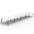 RAPIDLINE ETERNITY WORKSTATION 10 PERSON BACK TO BACK 1200 X 750MM NATURAL WHITE  BLACK