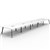 RAPIDLINE ETERNITY WORKSTATION 10 PERSON BACK TO BACK 1500 X 750MM NATURAL WHITE  BLACK