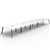 RAPIDLINE ETERNITY WORKSTATION 10 PEOPLE BACK TO BACK 1800 X 750MM NATURAL WHITE  BLACK