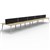 RAPIDLINE ETERNITY WORKSTATION 10 PERSON BACK TO BACK 1200 X 750MM WITH SCREEN NATURAL OAK  WHITE SATIN