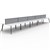 RAPIDLINE ETERNITY WORKSTATION 10 PERSON BACK TO BACK 1500 X 750MM WITH SCREEN NATURAL WHITE  BLACK
