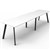 RAPIDLINE ETERNITY WORKSTATION 2 PERSON 1500 X 750MM NATURAL WHITE  BLACK