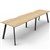 RAPIDLINE ETERNITY WORKSTATION 2 PERSON 1800 X 750MM NATURAL OAK  BLACK