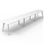 RAPIDLINE ETERNITY WORKSTATION 3 PERSON 1200 X 750MM NATURAL WHITE  WHITE SATIN