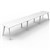 RAPIDLINE ETERNITY WORKSTATION 3 PERSON 1500 X 750MM NATURAL WHITE  WHITE SATIN