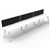 RAPIDLINE ETERNITY WORKSTATION 3 PERSON 1200 X 750MM WITH SCREEN NATURAL WHITE  WHITE SATIN