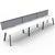 RAPIDLINE ETERNITY WORKSTATION 3 PERSON 1800 X 750MM WITH SCREEN NATURAL WHITE  BLACK