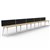 RAPIDLINE ETERNITY WORKSTATION 5 PERSON 1200 X 750MM WITH SCREEN NATURAL OAK  WHITE SATIN