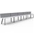RAPIDLINE ETERNITY WORKSTATION 5 PERSON 1200 X 750MM WITH SCREEN NATURAL WHITE  BLACK