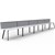 RAPIDLINE ETERNITY WORKSTATION 5 PERSON 1500 X 750MM WITH SCREEN NATURAL WHITE  BLACK