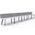 RAPIDLINE ETERNITY WORKSTATION 5 PERSON 1800 X 750MM WITH SCREEN NATURAL WHITE  BLACK