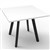 RAPIDLINE ETERNITY SQUARE TABLE 900 X 900MM NATURAL WHITE  BLACK
