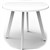 RAPIDLINE ETERNITY ROUND TABLE 900MM NATURAL WHITE  WHITE SATIN