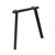 RAPIDLINE ETERNITY LEG 749 X 233 X 695MM BLACK SET 2
