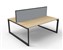RAPID INFINITY DELUXE 2 PERSON LOOP LEG DOUBLE SIDED WORKSTATION WITH SCREEN
