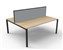 RAPID INFINITY DELUXE 2 PERSON PROFILE LEG DOUBLE SIDED WORKSTATION WITH SCREEN