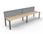 RAPID INFINITY DELUXE 2 PERSON PROFILE LEG SINGLE SIDED WORKSTATION WITH SCREEN