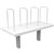 RAPID INFINITY DESK MOUNTED SHELF 600 X 300 X 450MM NATURAL WHITE