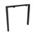 RAPIDLINE PROFILE LEG 750 X 120 X 695MM BLACK SET 2