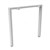 RAPIDLINE PROFILE LEG 750 X 120 X 695MM WHITE SET 2