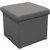 RAPIDLINE FLEXI FOLDABLE OTTOMAN 480 X 480 X 430MM CHARCOAL ASH