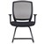RAPIDLINE HARTLEY VISITOR CHAIR CANTILEVER MEDIUM MESH BACK ARMS BLACK
