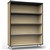 RAPID INFINITY BOOKCASE 1200 X 900 X 315MM NATURAL OAK LAMINATE BLACK EDGING