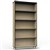 RAPID INFINITY BOOKCASE 1800 X 900 X 315MM NATURAL OAK LAMINATE BLACK EDGING