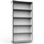RAPID INFINITY BOOKCASE 1800 X 900 X 315MM NATURAL WHITE LAMINATE BLACK EDGING
