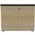 RAPID INFINITY DELUXE 2 SWING DOOR CUPBOARD 900 X 600 X 730MM NATURAL OAK BLACK RIGID EDGING