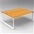 RAPID INFINITY 2 PERSON LOOP LEG DOUBLE SIDED WORKSTATION 1800 X 700MM BEECH