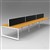 RAPID INFINITY 6 PERSON LOOP LEG DOUBLE SIDED WORKSTATION WITH SCREEN 1200 X 700MM BEECH