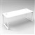 RAPID INFINITY 1 PERSON LOOP LEG SINGLE SIDED WORKSTATION 1200 X 700MM WHITE