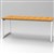RAPID INFINITY 1 PERSON LOOP LEG SINGLE SIDED WORKSTATION 1500 X 700MM BEECH