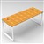 RAPID INFINITY 1 PERSON LOOP LEG SINGLE SIDED WORKSTATION 1800 X 700MM BEECH