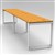RAPID INFINITY 2 PERSON LOOP LEG SINGLE SIDED WORKSTATION 1800 X 700MM BEECH
