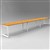 RAPID INFINITY 3 PERSON LOOP LEG SINGLE SIDED WORKSTATION 1200 X 700MM BEECH