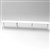 RAPID INFINITY 3 PERSON LOOP LEG SINGLE SIDED WORKSTATION 1800 X 700MM WARM WHITE