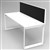 RAPID INFINITY 1 PERSON LOOP LEG SINGLE SIDED WORKSTATION WITH SCREEN 1200 X 700MM WHITE