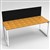 RAPID INFINITY 1 PERSON LOOP LEG SINGLE SIDED WORKSTATION WITH SCREEN 1500 X 700MM BEECH