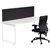 RAPID INFINITY 1 PERSON LOOP LEG SINGLE SIDED WORKSTATION WITH SCREEN 1800 X 700MM WHITE