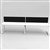 RAPID INFINITY 2 PERSON LOOP LEG SINGLE SIDED WORKSTATION WITH SCREEN 1800 X 700MM WHITE