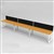 RAPID INFINITY 3 PERSON LOOP LEG SINGLE SIDED WORKSTATION WITH SCREEN 1500 X 700MM BEECH