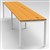 RAPID INFINITY 2 PERSON PROFILE LEG DOUBLE SIDED WORKSTATION 1500 X 700MM BEECH