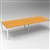 RAPID INFINITY 4 PERSON PROFILE LEG DOUBLE SIDED WORKSTATION 1200 X 700MM BEECH