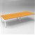 RAPID INFINITY 4 PERSON PROFILE LEG DOUBLE SIDED WORKSTATION 1500 X 700MM BEECH