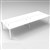 RAPID INFINITY 4 PERSON PROFILE LEG DOUBLE SIDED WORKSTATION 1800 X 700MM WHITE