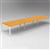 RAPID INFINITY 6 PERSON PROFILE LEG DOUBLE SIDED WORKSTATION 1200 X 700MM BEECH