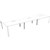 RAPID INFINITY 6 PERSON PROFILE LEG DOUBLE SIDED WORKSTATION 1500 X 700MM WHITE